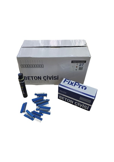 Fixpro 27 Mm Beton Çivisi 1 Koli Gaz Dahil