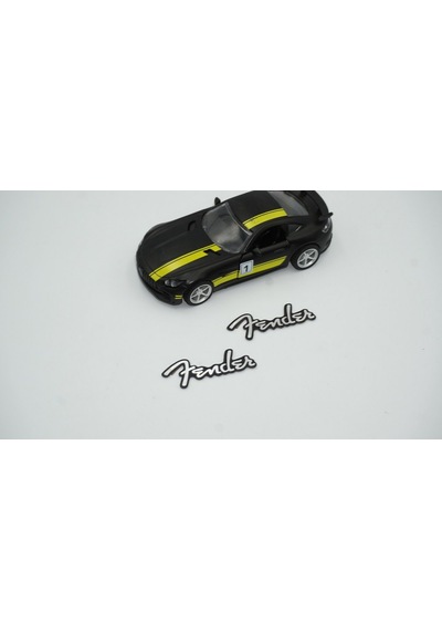 Fender Hoparlör Krom Metal 3M Logo Amblem 2 Li Set