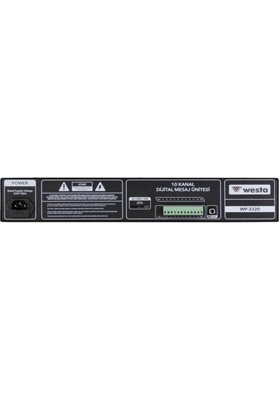 Westa Wp-3320 -10 Kontak Acil Anons Mesaj Kayıt Ünitesi