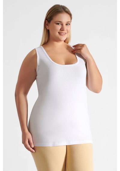 Tutku Tkd0142 Kadın Kroşetalı Atlet Beyaz