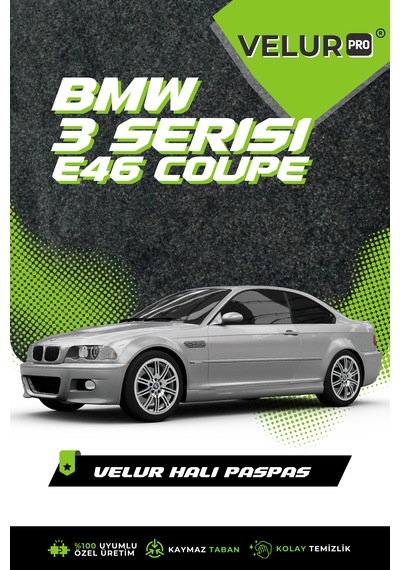 Bmw 3 Serisi E46 Coupe 1997-2006 Araca Özel Halı Paspas