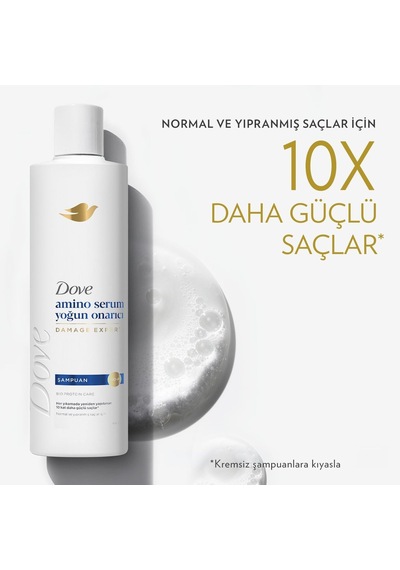Dove Şampuan Amino Serum Yoğun Onarıcı 375 Ml Beyaz