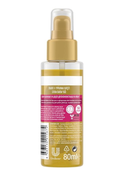 Elidor Güçlü Saç Uçları İçin Hindistan Cevizi Saç Yağı 1 Paket 1 X 80 Ml