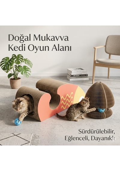Majo Balık Karton Tırmalama