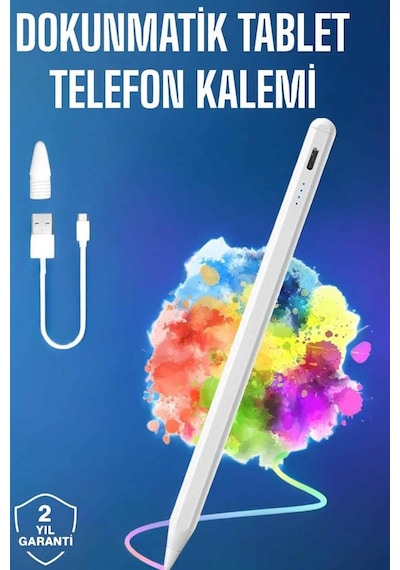 Gld-spt- Tablet Kalemi İos Android Windows Uyumlu Yedek Uçlu Universal Çizim Kalemi