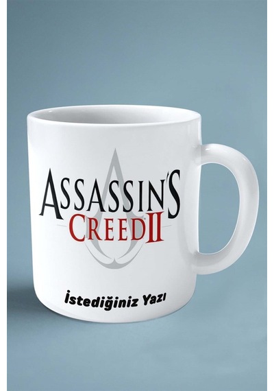 Assassin's Creed Oyun Baskılı Kupa Bardak Çift Taraflı Kişiye Özel Model 6 Çok Renkli