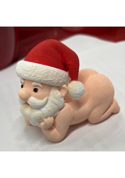 Yılbaşının En Komik Hali: 4'lü Poz Veren Bebek Noel Baba Figür Seti - 3d Tasarım Dekoratif Süs