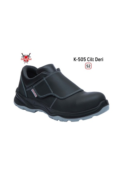 Overguard K 505 Kaynakçı İş Ayakkabısı Cilt Deri Siyah