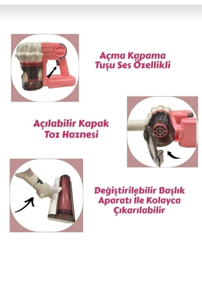 Pilli Sesli Model Çekme Özellikli Dikey Süpürge 75 Cm-vakumlu Süp