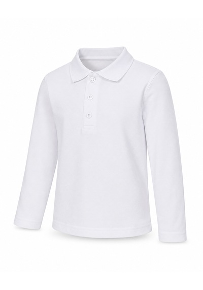 Ta&ce Kıds Tace Kıds Unisex Çocuk Polo Yaka Tişört Beyaz Uzun Kollu Okul Ve Günlük Kullanım Ta&ce Kıds Tace Kıds Unisex Çocuk Polo Yaka Tişört Beyaz Uzun Kollu Okul Ve Günlük Kullanım