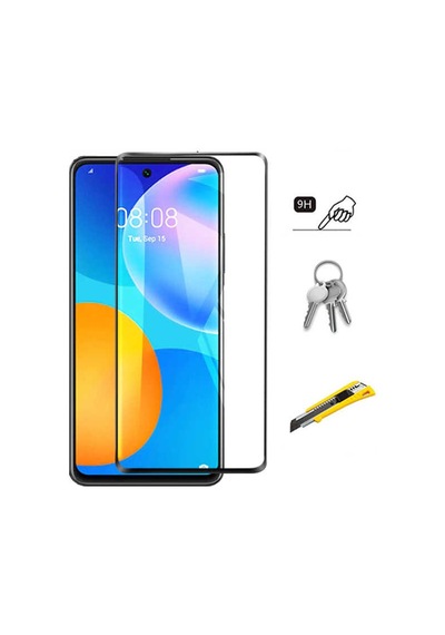 Zore Huawei P Smart 2021 Uyumlu Kenarları Kırılmaya Dayanıklı Cam Ekran Koruyucu