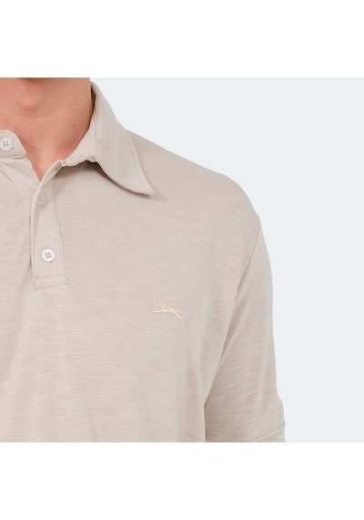 Slazenger KATSURO Erkek Polo Yaka Bej Tişört
