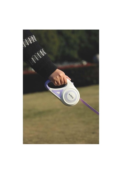 M-pets Flash Ledli Otomatik Gezdirme Şerit 5mt/purple Çok Renkli