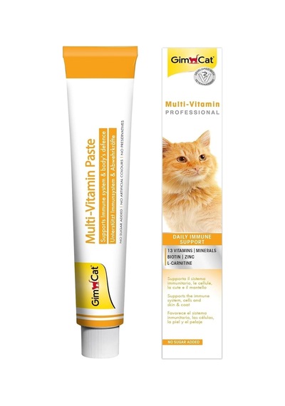 Gimcat Kediler İçin Multi-vitamin, 100 G, Keten Tohumu Yağı Omega-3 Yağ Asitleri, Dha Ve Epa'n
