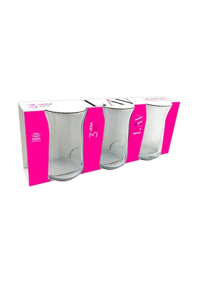 LAV Vera Cam Su Bardağı 3'lü 275 ml (Meşrubat Bardağı)