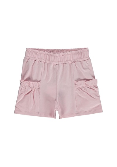 Civil Girls Torba Cep Detaylı 2-5 Yaş Şort - Pudra