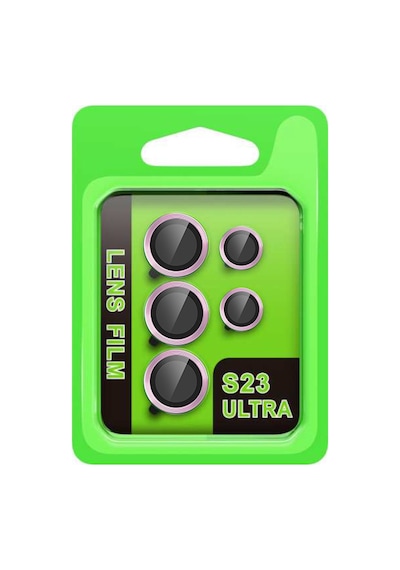 Galaxy Uyumlu S23 Ultra Raze Metal Kamera Lens - Lila