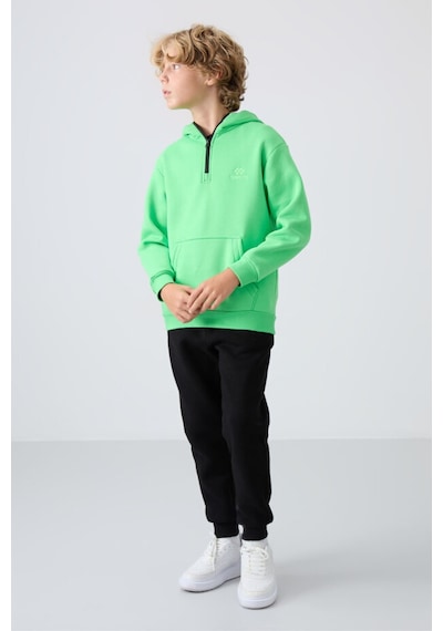 Tommylife Standart Fit Basic 2li Paket Siyah-gri Melanj Erkek Çocuk Eşofman Alt - 11224 Siyah - Gri