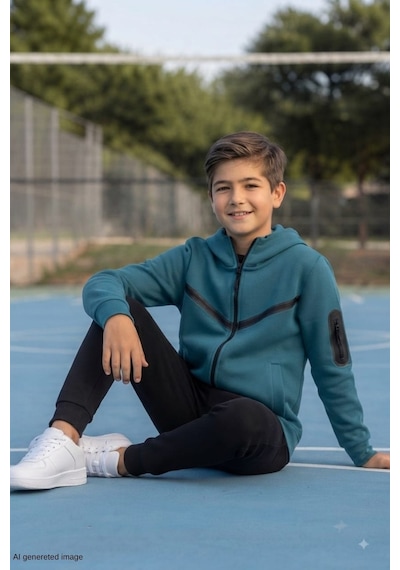 Pina Kids Erkek Çocuk Kolu Cepli Şerit Baskılı Kapüşonlu Dalgıç Kumaş Eşofman Takımı Esf7032 Petrol Pina Kids Erkek Çocuk Kolu Cepli Şerit Baskılı Kapüşonlu Dalgıç Kumaş Eşofman Takımı Esf7032 Petrol