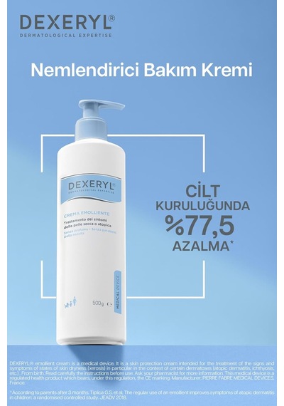 Emollient Kuru Ve Atopik Ciltler İçin Yumuşatıcı Nemlendirici Krem 500 Gr