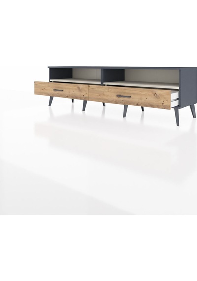 Hyperion Tv Ünitesi 2 Raflı 2 Çekmeceli 176x44x51 Antrasit-aytaşı/çam Aytası/atlas Çam Hyperion Tv Ünitesi 2 Raflı 2 Çekmeceli 176x44x51 Antrasit-aytaşı/çam Aytası/atlas Çam