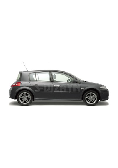 S-Dizayn  Renault Megane 2 Hb Krom Cam Çıtası 4 Prç 2004-2010