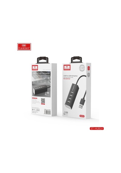 Earldom Hub14 Tak Çalıştır 4lü Usb Çoklayıcı - Siyah M414