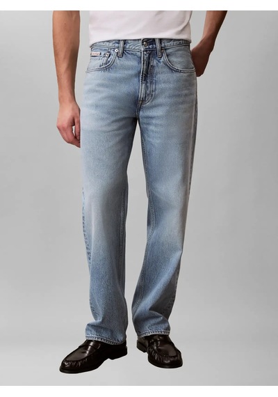 Calvin Klein 90s Straıght Retro L, X3b Mavi Erkek Kot Pantolon