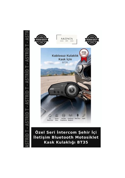 Özel Seri İntercom Şehir İçi İletişim Bluetooth Motosiklet Kask Kulaklığı Bt35