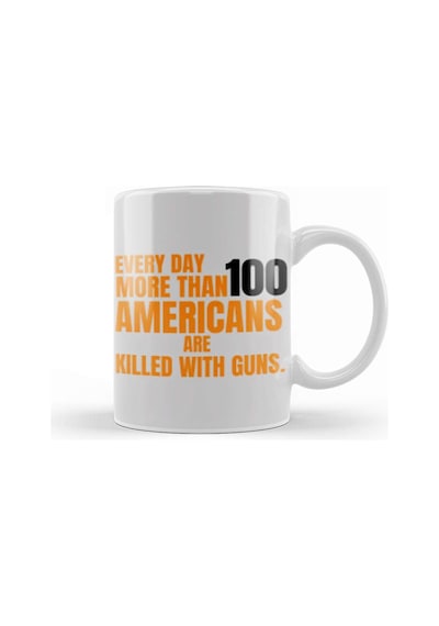Wear Orange Every Day More Than 100 Amerıcans Are Kılled Wıth Guns Kupa Bardak Porselen Karışık