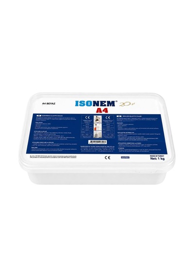 Isonem A4 Polimer Esaslı Dolgu Mastiği 1 Kg Beyaz