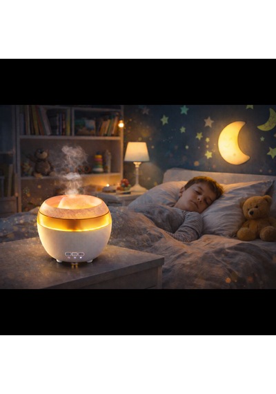 Led Işıklı Hava Nemlendirici Ve Ultrasonik Aroma Difüzör Sessiz Çalışma & Zamanlayıcı