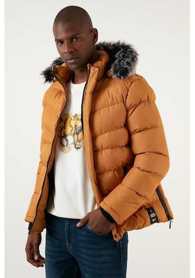 Buratti Slim Fit Suni Kürklü Peluş Astarlı Çıkarılabilir Kapüşonlu Şişme Erkek Mont 5761080 B Hardal Buratti Slim Fit Suni Kürklü Peluş Astarlı Çıkarılabilir Kapüşonlu Şişme Erkek Mont 5761080 B Hardal