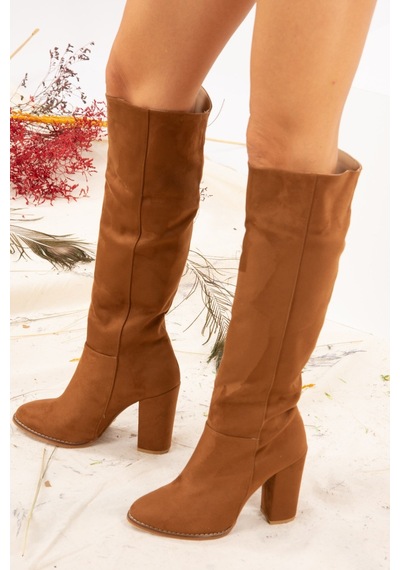 Fox Shoes Taba Süet Kadın Çizme G922920502 Taba Fox Shoes Taba Süet Kadın Çizme G922920502 Taba