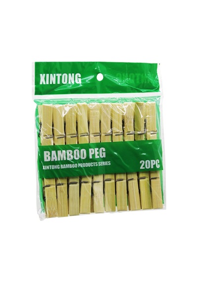 20pcs Ahşap Bambu Mandal 5492 Çr