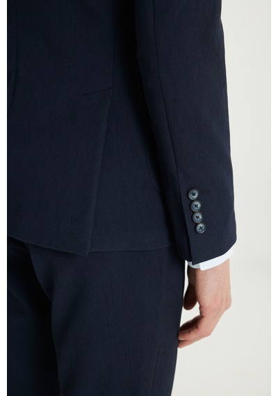 AC&Co / Altınyıldız Classics  Erkek Lacı Pamuklu Slim Fit Dar Kesim Mono Yaka Beli Bağlamalı Esnek Takım Elbise Lacı