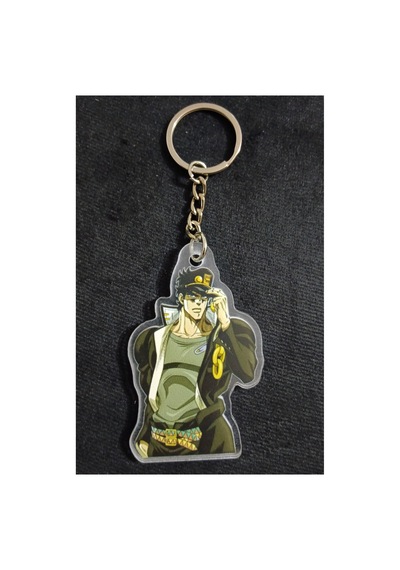 Owl Bag Jojo Bizarre Adventure - Jotaro Kujo Desenli Acrylic Anahtarlık Çanta Süsü Çok Renkli