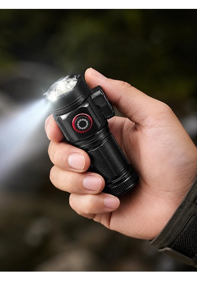 Busstier 10000 Lümen Mıknatıslı Mini El Feneri 15w Güçlü Led Şarj