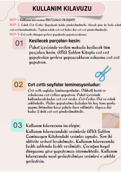 Mini Paper Duck Aktivite Seti Cırt Cırtlı Ve Kes-yapıştır