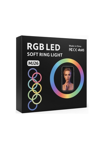 Mj26 10 İnç Rgb Ring Light Tripodlu Led Çekim Işığı, Tiktok Youtube Yayın Lambası, Selfie & Makyaj Işığ