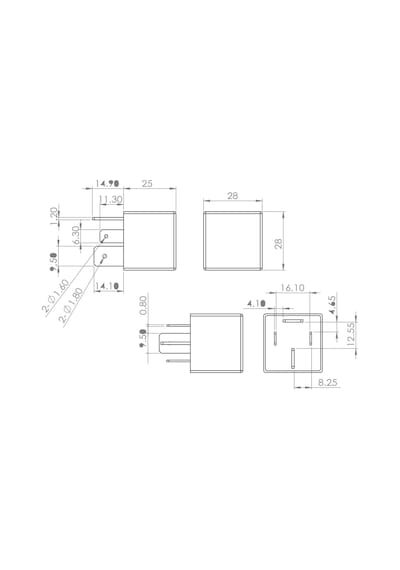 Bosch Güç Rölesi 12v 70ah 4 Uclu 0986ah0082