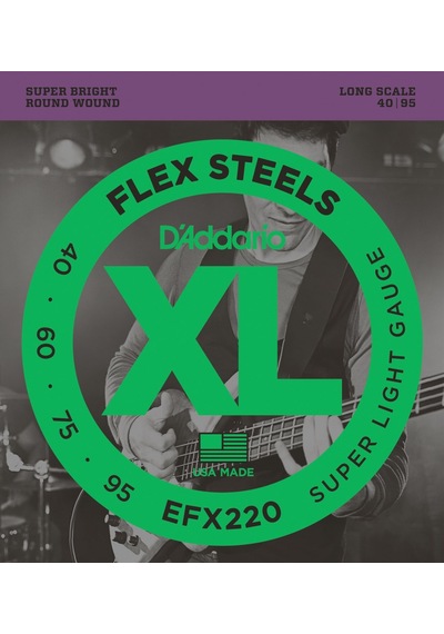 Daddario EFX220 Bas Teli 0.40-0.95 Flexsteels (Slap)