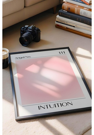 Angel No 111 Intuition Çerçeveli Tablo Melek Sayıları Sezgi Aura Enerji Renkleri
