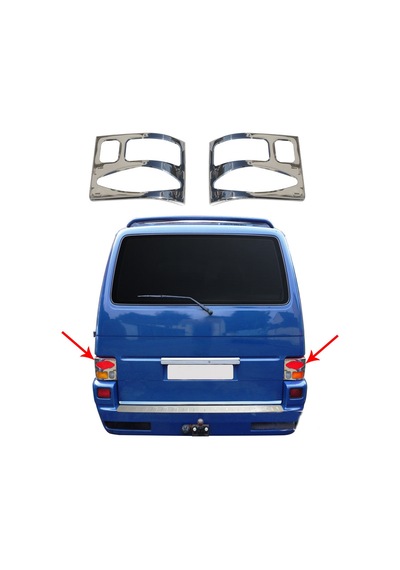 Vw Multivan T4 Krom Stop Çerçevesi 2Prç 1995-2003 Arası P.Çelik