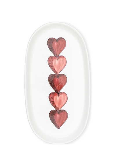 The Mia Luv Oval Servis 2li 29 Cm Çok Renkli