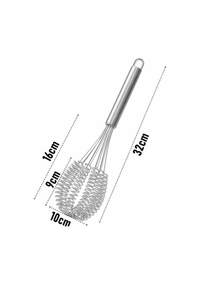 Mien Metal Çırpıcı Seti Pasta Kek Çırpma Teli Tırtıklı Model Metal Diğer