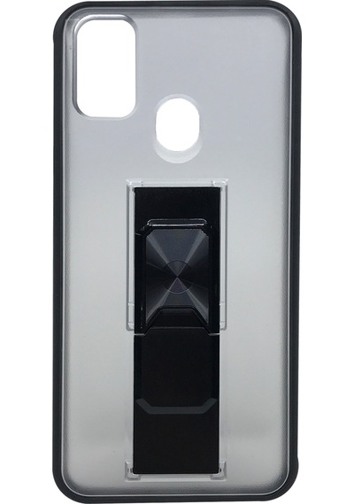 Nettech Samsung Galaxy M21 Uyumlu Microcase Mıknatıs Yüzüklü Arka Koruma Kılıf - Siyah Siyah