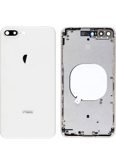 Apple Uyumlu iPhone 8 Boş Kasa Kapak 8g Beyaz