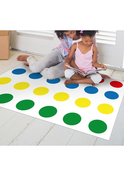 Vinil Branda Twister Oyunu Vinil Halı 70x100 Cm