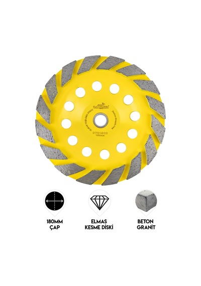 Dawreek Dt019cd 180mm Kalın Turbo Elmas Taşlama Diski